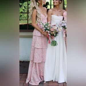 V. Chapman Pink Floral Dress